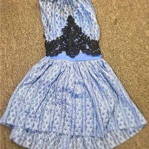 Blue Lace Kids Dance Costume